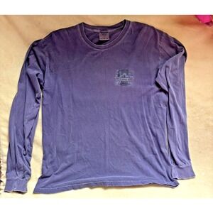 Great Smoky Mountains Gatlinburg TN Long Sleeve T-Shirt Adult Large Purple Graph